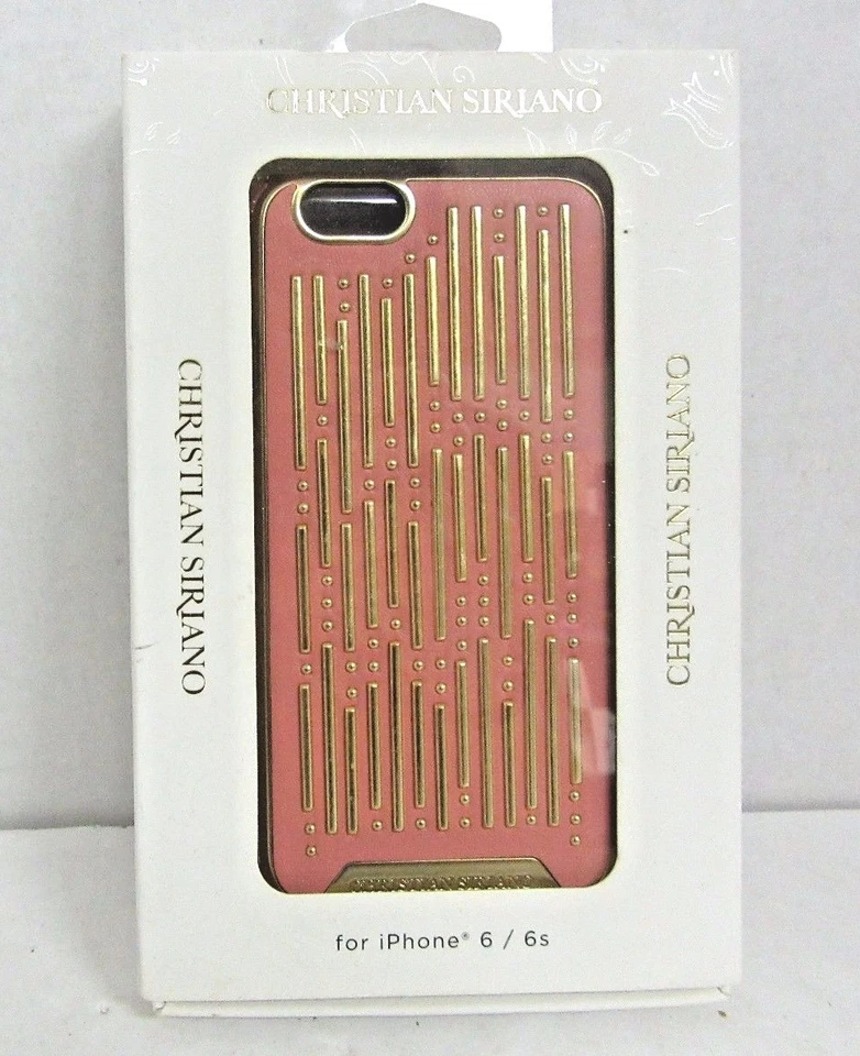 Funda Christian Siriano rosa con detalles dorados para iPhone 6/6s (CS-MA64SLSP)  Foto 1 de 1