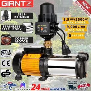 WATER PUMP HIGH PRESSURE Multi 5 Stage House Rain Tank Electric Irrigation 240V - Picture 1 of 12