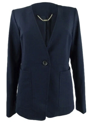 DKNY Women's Collarless One-Button Blazer - Image 1 of 3