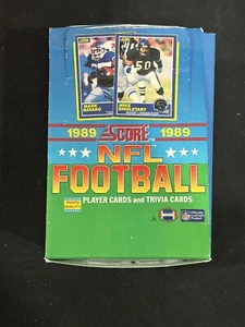 1989 Score Football Wax Box 36 Packs Factory Sealed Barry Sanders, Aikman RC - Picture 1 of 9