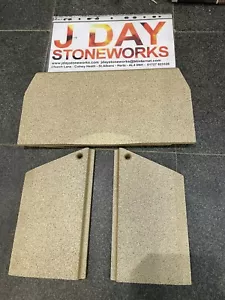 J DAY 10462 JOTUL F105 Baffle Plate & Side Brick Set Genuine Vermiculite ST2 (B) - Picture 1 of 9