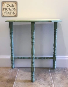 Vintage Bauernhaus Landhaus Holz Shabby Chic Akzent Tisch 22 x 10,75 x 22" - Bild 1 von 19