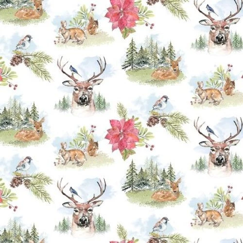 Joyful Winter For Clothworks - White Toile  #Y3812-1 - Image 1 of 1