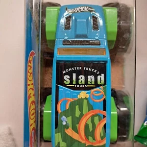 HOT WHEELS ERROR Monster Trucks "sland" TYPO Error Jeep 1/24 Giant Wheels RARE - Picture 1 of 9