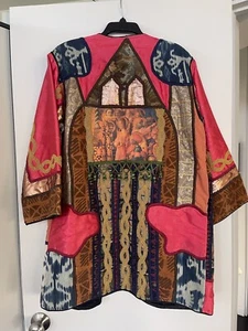 Vintage Vary Rare La Coleccion Judith Roberts Embroidered Soutache Jacket Coat L - Picture 1 of 20