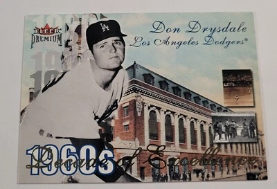 Fleer Premium Decades of Excellence #22 2001 Don Drysdale Los Angeles Dodgers Foto 1 de 2