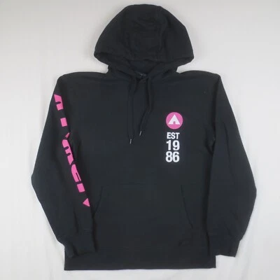 Airwalk Est 1986 Sudadera con Capucha Juvenil Med Negra Manga Larga Pullover Logo Patinador Años 80 90 Foto 1 de 4