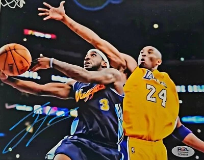 Foto firmada por Ty Lawson de pepitas 8x10 certificado de autenticidad PSA Campeones Nacionales de Carolina del Norte Foto 1 de 2