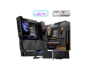 MSI MEG X870E GODLIKE +AMD RYZEN 7 9800X3D 8-Core, 16-Thread Desktop Processor - Picture 1 of 7