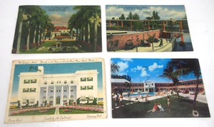 Vintage 1950er Konvolut 4 Südflorida Postkarten UM Miami Beach Key West Hotel - Bild 1 von 9