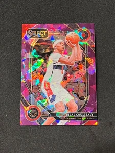 2024-25 Panini Select Bilal Coulibaly Courtside Purple Cracked Ice 74/99 #211 - Picture 1 of 2