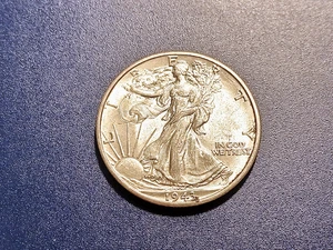 Medio dólar Choice BU 1943-D Walking Liberty - Imagen 1 de 2