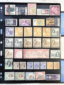 Sheet of Stamps - MALTA / CYPRUS - Queen Elizabeth II 1950-60s - Sold as Seen - Picture 1 of 1