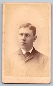 Antique Hardy & Van Arnam Studio CDV Photograph Of A Young Man - Picture 1 of 2