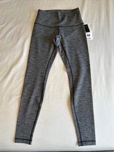 Lululemon Wunder Under Pant (Hi-Rise) White Black Size 10 LW5AHKS - Picture 1 of 7