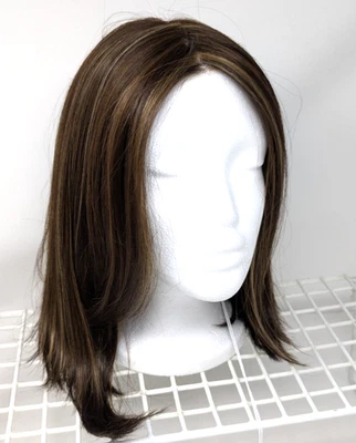 Rene of Paris NOVA Alexander Couture Brown Coffee Latte Layered Bob Wig Lace - Image 1 of 4