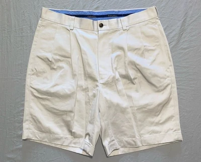 Pantalones Cortos Chinos Brooks Brothers Todo Algodón Plisado Ligero Ventaja. Hombre 33 Foto 1 de 4