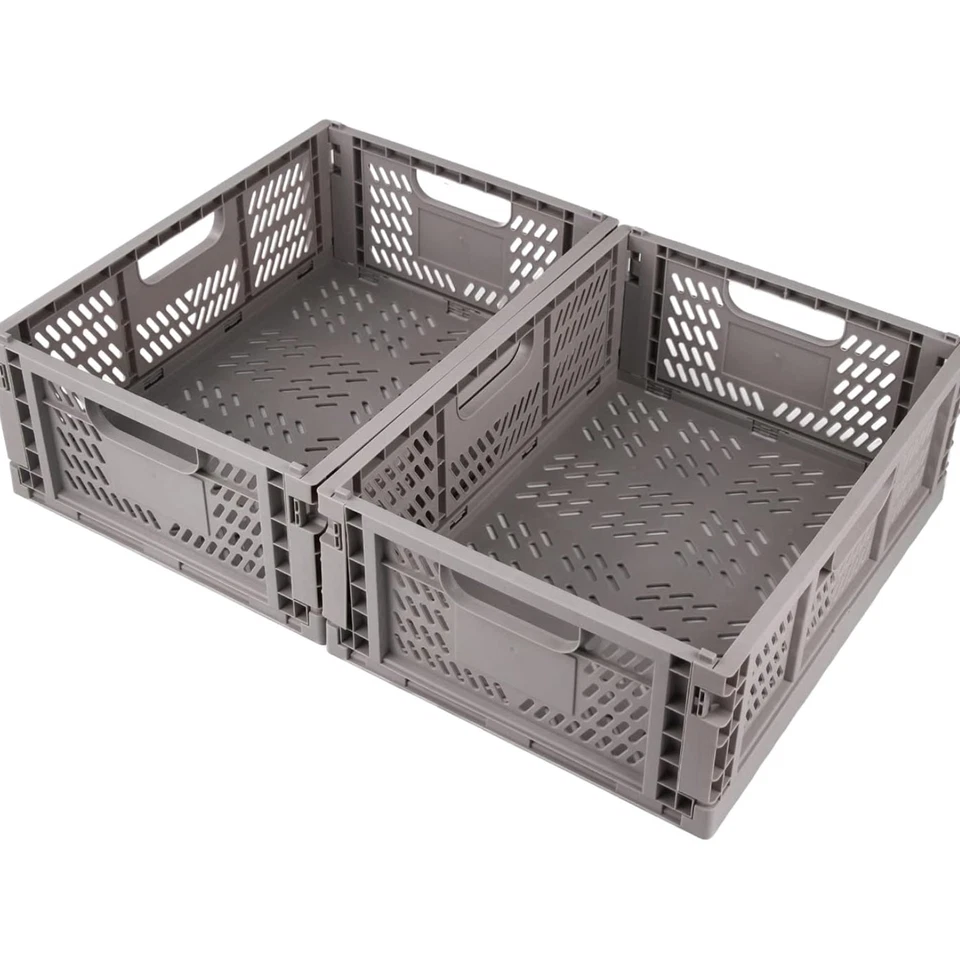 Klappboxen Kunststoff 2 Stücke 40x30x15cm faltbar Aufbewahrungskorb - Bild 1 von 4