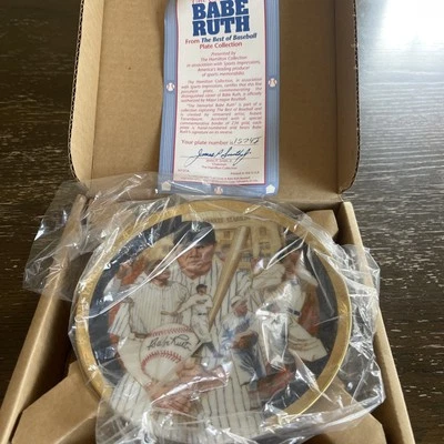 BABE RUTH 1993 SPORTS IMPRESSIONS 7 INCH PLATE ORIGINAL BOX - Image 1 of 4