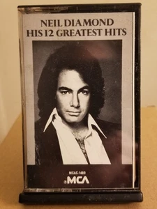 Neil Diamond, His 12 Greatest Hits (Cassette Tape 📼)1974 MCA REC Tested VGC ✔️ - Picture 1 of 9