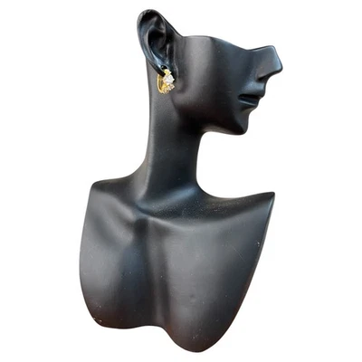 orecchini argento 925 anallergico dorato cerchio ziconi  - regalo donna - Immagine 1 di 4