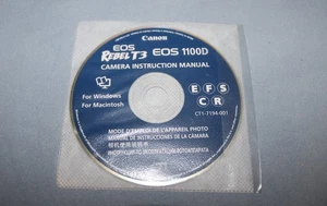 Disco manual de instrucciones para cámara Canon T3 EOS 1100D - Excelente estado - Imagen 1 de 1