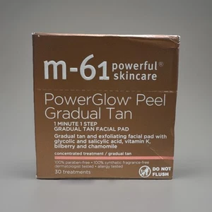 M-61 Powerful PowerGlow Peel Gradual Tan Treatment 30 Count Pads *New* - Picture 1 of 1
