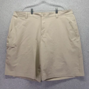 Pantalones Cortos Columbia PFG Para Hombres 40 Rendimiento Pesca Carga Exterior Informal Flexible Beige - Imagen 1 de 8
