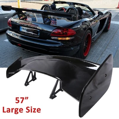 57" Glossy Black Rear Trunk Spoiler GT Style Racing Wing For Dodge Viper SRT-10 Foto 1 de 4