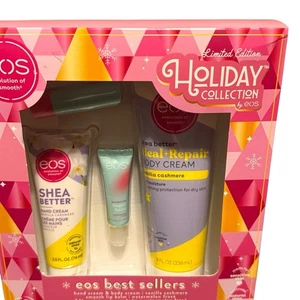 Juego de regalo EOS Ltd. Bálsamo labial crema corporal manos cachemir vainilla edición súper bálsamo - Imagen 1 de 7