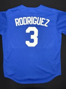 MLB Texas Rangers Alex Rodriguez Majestic Jersey Mens Size L Blue Alternate - Picture 1 of 9