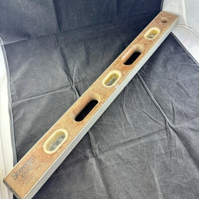 Vintage Starrett Exact MP-24 Spirit Level Hardwood 24" READ Description - Image 1 of 4