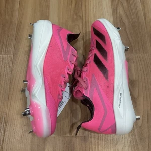 Adidas Adizero Electric+ Metal Baseball Cleats Pink IF8485 - Men's Size 7.5 - Picture 1 of 7