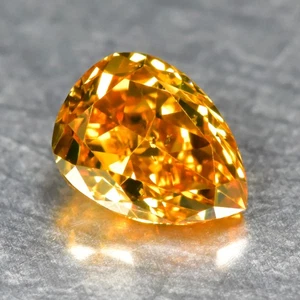 0.26Ct Untreated Fancy Yellowish Orange Diamond VS-1 Clarity Loose Diamond - Picture 1 of 1