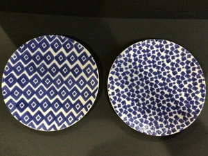 VIETRI VIVA SANTORINI Speiseteller 10,5" 2er Set blau-weiß NEUWERTIG! - Bild 1 von 5