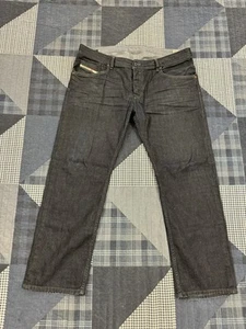 Vintage 90s Diesel Japenese Dark Wash Waykee Regular Baggy Jeans Mens W36 X L30 - Picture 1 of 11