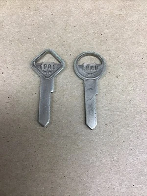 Par de chaves Ford OEM em branco para 1963-1954 F-100 Victoria Customline Skyline B-2#3 - Imagem 1 de 3