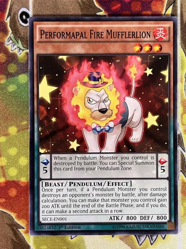 Yugioh Performapal Fire Mufflerlion SECE-EN001 Single - Image 1 of 1