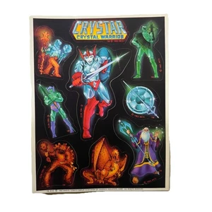 Vintage 1983 Crystal Crystal Warrior Sticker Sheet, Halmark, Single Sheet - Picture 1 of 1