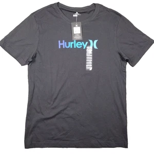 NUEVO CON ETIQUETAS Camiseta Hurley Para Hombre One and Only SS Gráfica Manga Corta Negra Camiseta Mediana - Imagen 1 de 9