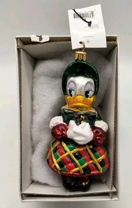 Christopher Radko Disney Caroler Pato Margarita Vidrio Adorno de Navidad con Caja - Imagen 1 de 9