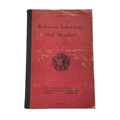 MIT Radiation Laboratory Staff Members, 1940-1945 (1946) Restricted Publication  Foto 1 de 4