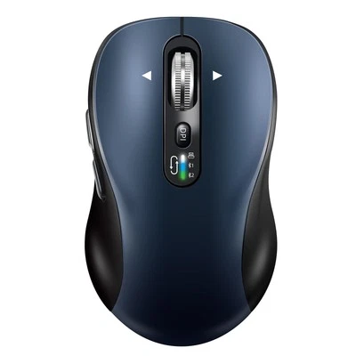 Wireless Bluetooth Mouse Rechargeable,Multi Device Ergo Computer Mouses,4-Way... - Image 1 of 4