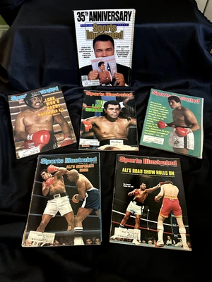 Muhammad Ali Sports Illustrated Magazine Bundle Of 6 from 1976, 1977, 1980, 1989 - Image 1 of 4