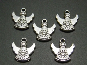 Schutzengel Engel Anhänger 14x13 mm 5 Stk. Charm Bettelarmband, A-20/6 - Bild 1 von 1