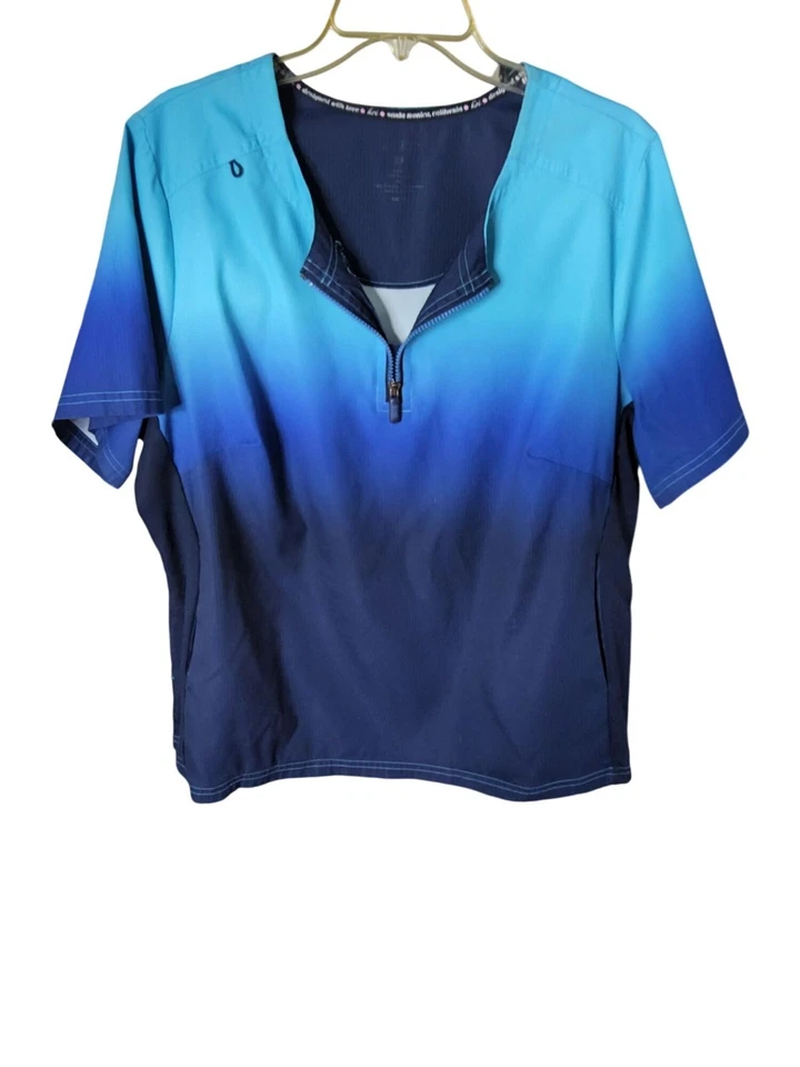 Womens Koi Multicolor Pullover 100% Polyester Nursing Scrubs - Image 1 of 3