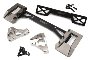 Alloy Machined Rear Body Mount Set for Traxxas 1/8 Sledge 4WD - Grey 9515 - Picture 1 of 1