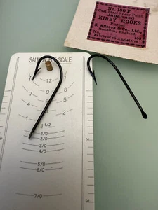 S. Allcock Redditch, England Japanned Kirby Blind eye Hooks - Picture 1 of 4