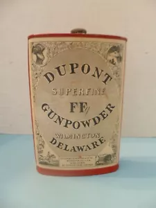 DUPONT SUFERFINE FFg EMPTY GUNPOWDER CAN - Picture 1 of 5