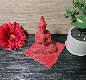 Stampo per colata di lattice fatto a mano stampo per colata di cemento Buddha orante (126) - Foto 1 di 7